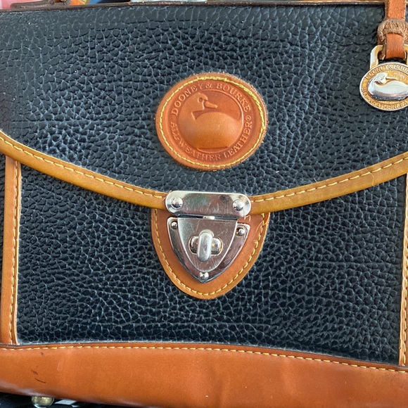 Dooney Bourke People Leather Cognac Vintage Bag - Picture 5 of 7